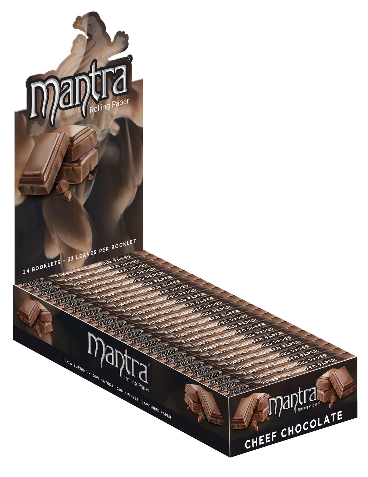 Mantra Rolling Papers Chocolate 1 1/4 (33 Leaves)