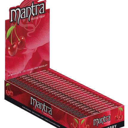 Mantra Rolling Papers Cherry 1 1/4 (33 Leaves)