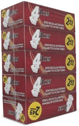 4 Aces Cigarette Tubes Regular 100mm 200ct Box