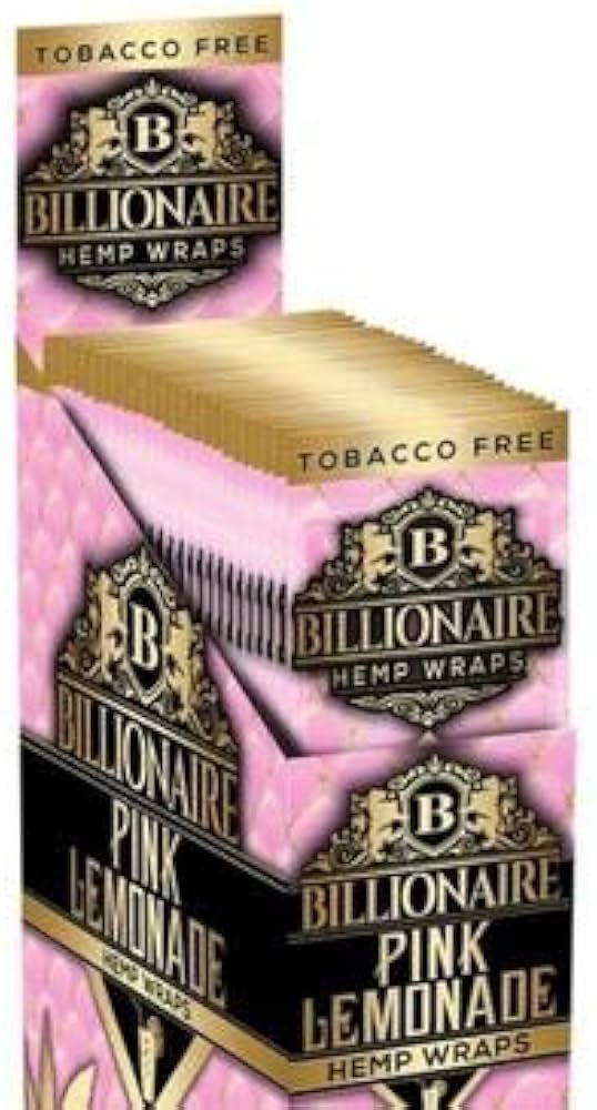 Billionaire Hemp Wraps Pink Lemonade 2ct