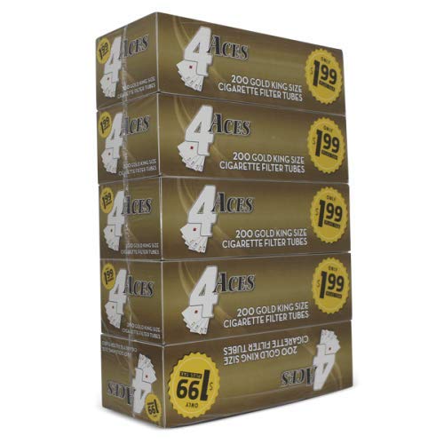 4 Aces Light King Size Cigarette Tubes 200ct Box