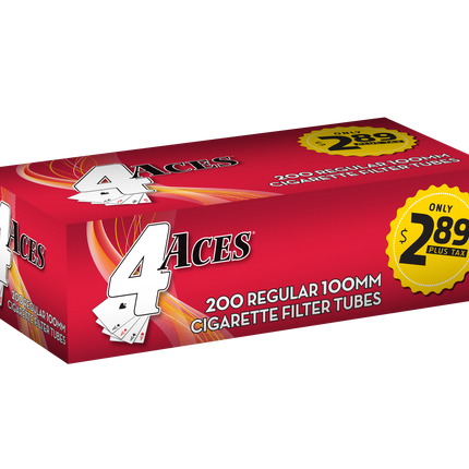 4 Aces RYO Tubes Regular 100mm 200ct Box