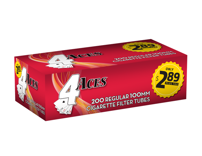 4 Aces RYO Tubes Regular 100mm 200ct Box