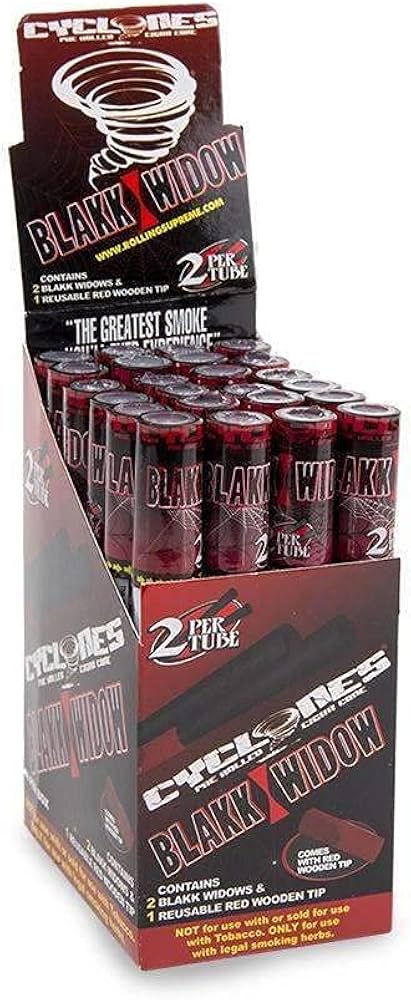 Cyclones Cones Blakk Widow Hemp 2ct