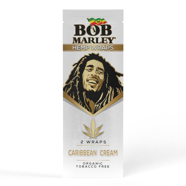 Bob Marley Hemp Wraps Caribbean Cream (2 Wraps Per Pouch)