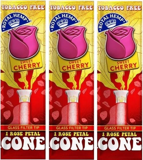 Blunts 'n Roses Cones Sweet Cherry (1 Cone Per Pouch) - Made from Rose Petals
