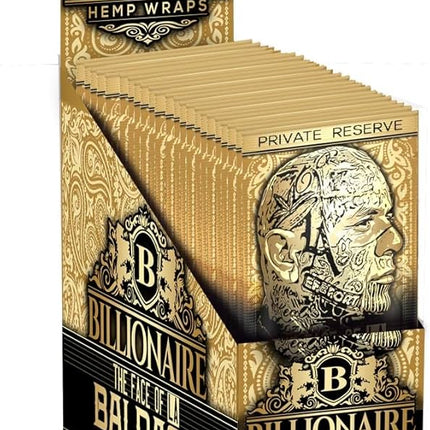 Billionaire Hemp Wraps Baldacci Gold 2ct