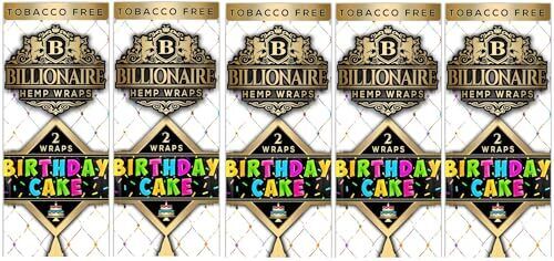 Billionaire Hemp Wraps Birthday Cake (2 Wraps Per Pouch)