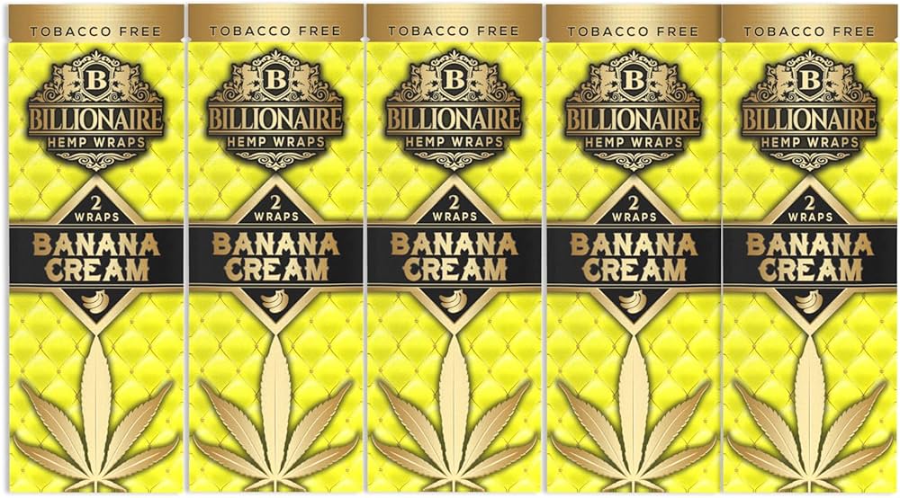Billionaire Hemp Wraps Banana Cream 2ct