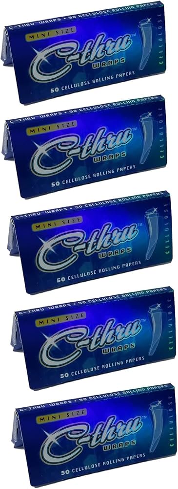 C-Thru Clear Rolling Papers Mini 1 1/4 (50 Leaves)