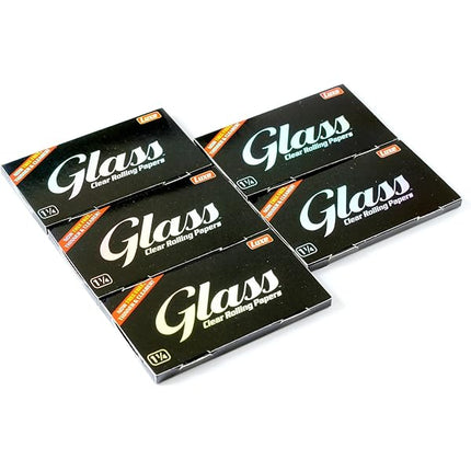 Luxe Clear Rolling Papers Glass 1 1/4 Size 50ct