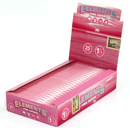 Elements Pink Rolling Papers 1 1/4 (50 leaves)