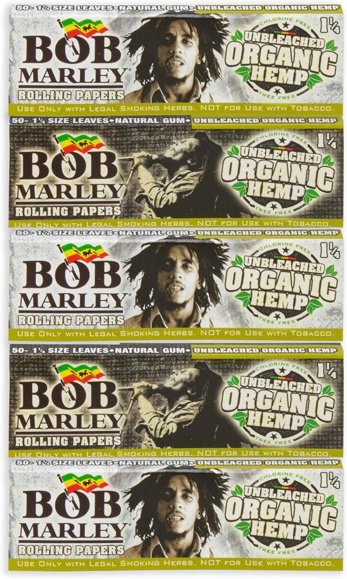 Bob Marley Rolling Papers Unbleached Organic 1 1/4 (50 leaves)