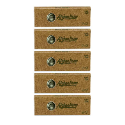 Afghan Hemp Rolling Papers Unrefined 1 1/4 (50 Leaves)