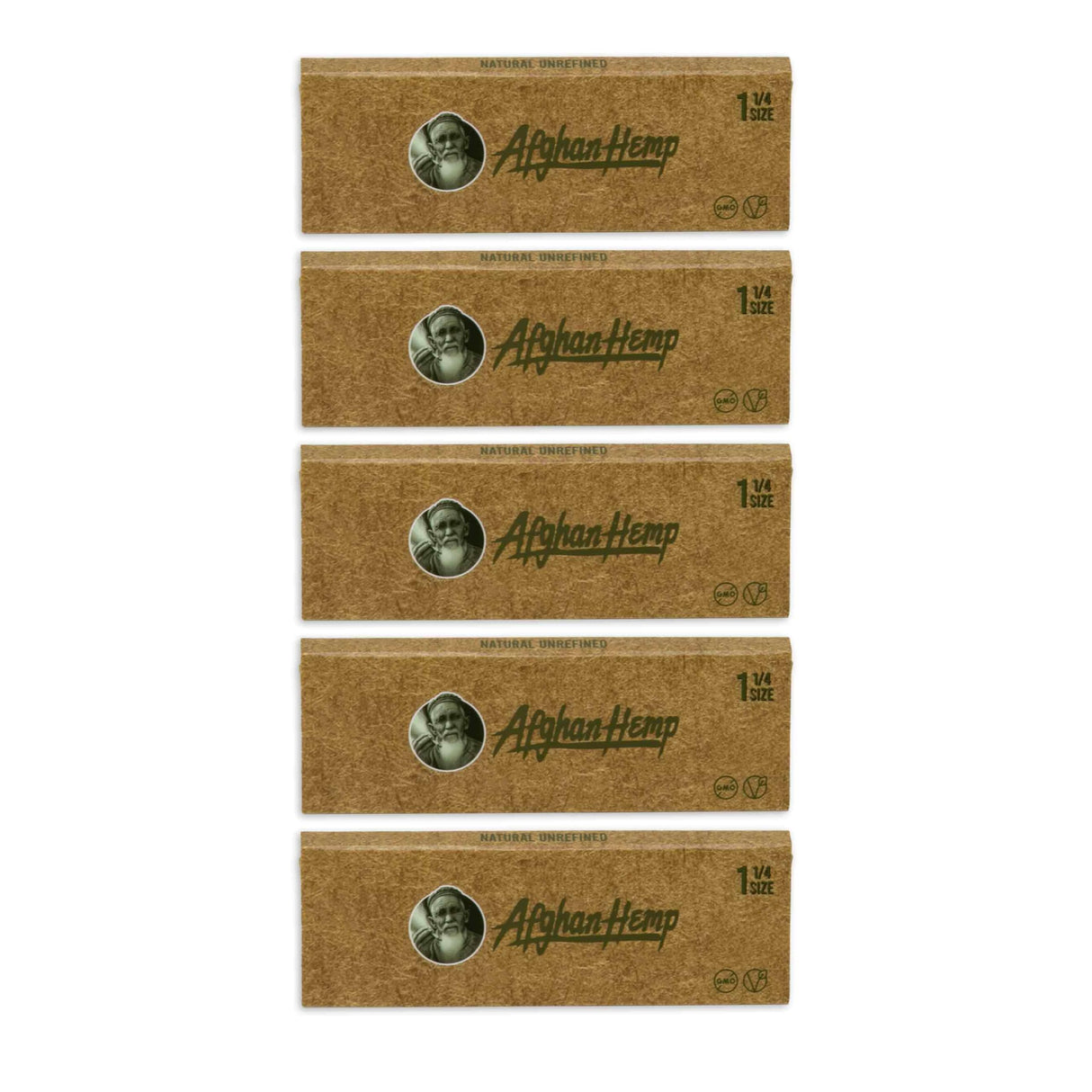 Afghan Hemp Rolling Papers Unrefined 1 1/4 (50 Leaves)