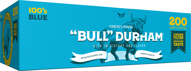 Bull Durham RYO Cigarette Filter Tubes Light (Blue) 100mm 200ct