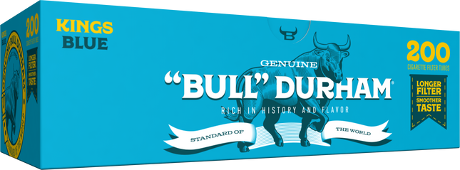 Bull Durham RYO Cigarette Filter Tubes Light (Blue) King Size 200ct