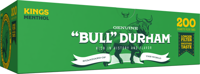 Bull Durham RYO Cigarette Filter Tubes Menthol King Size 200ct (5)