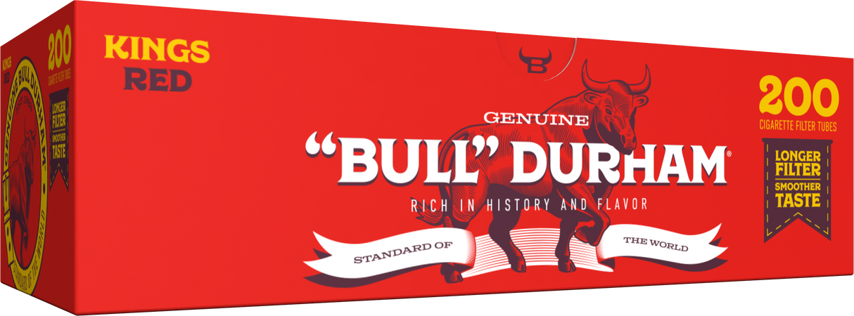 Bull Durham Cigarette Tubes Regular Red King Size