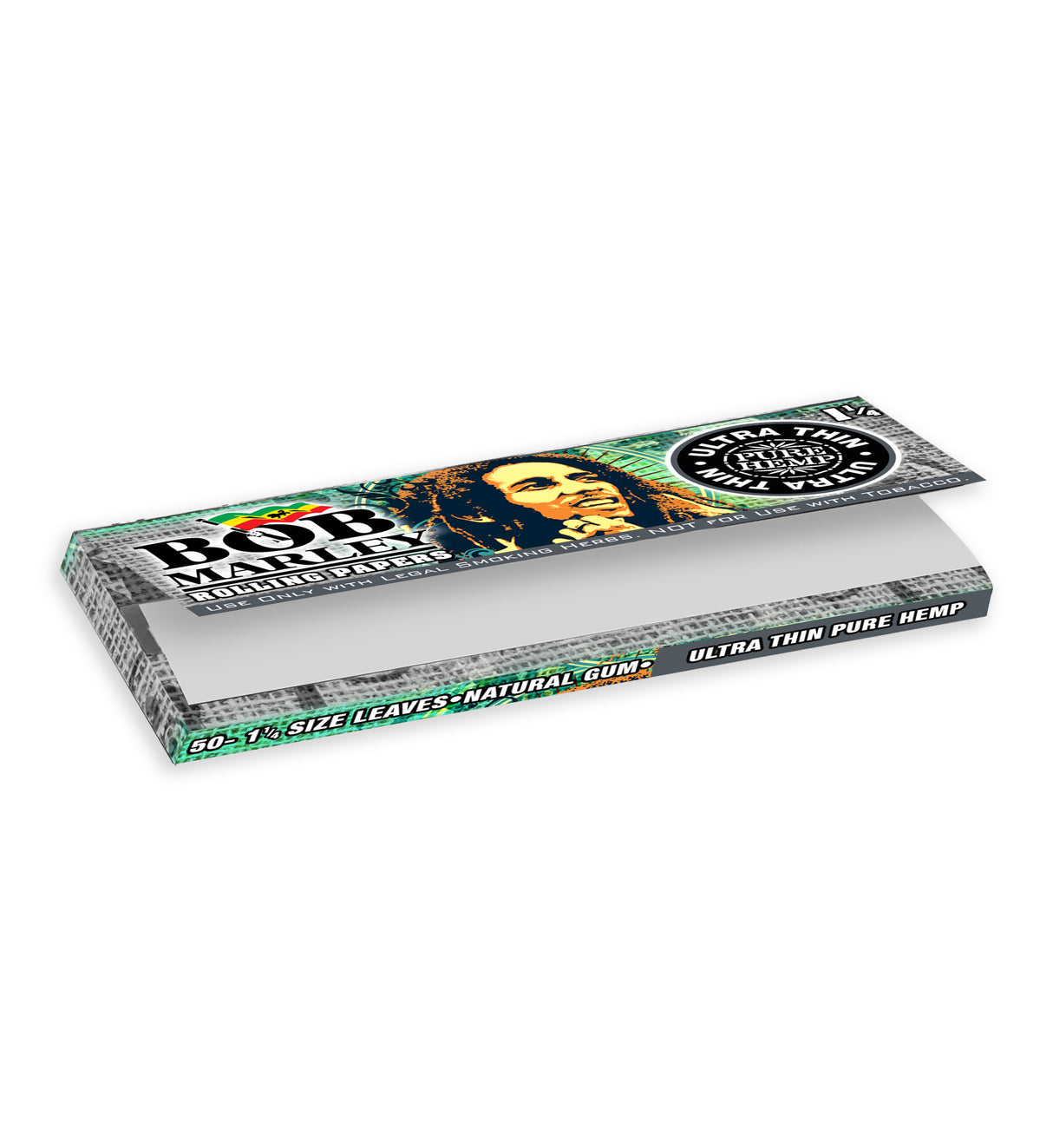 Bob Marley Rolling Papers Ultra Thin 1 1/4 (50 Leaves)