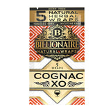 Billionaire Herbal Wraps Cognac XO (5 Wraps Per Pouch) - Made from Tea