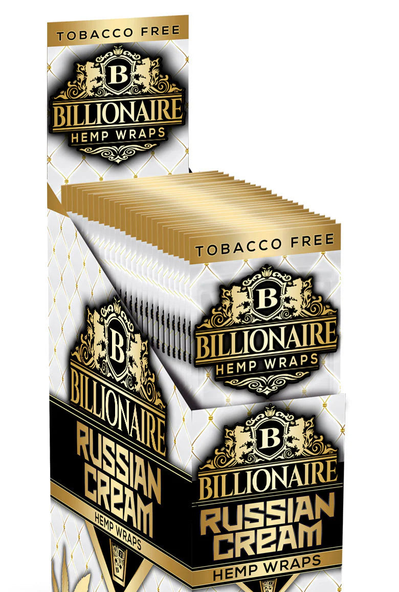 Billionaire Hemp Cones Russian Cream (2 Wraps Per Pouch)