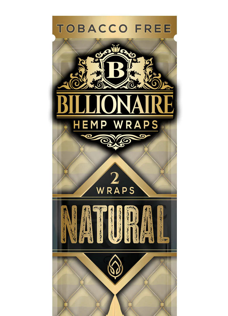 Billionaire Hemp Wraps Natural 2ct