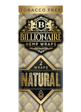 Billionaire Hemp Wraps Natural 2ct