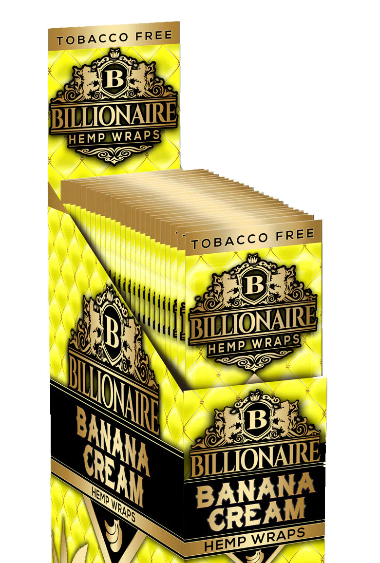 Billionaire Hemp Wraps Banana Cream 2ct