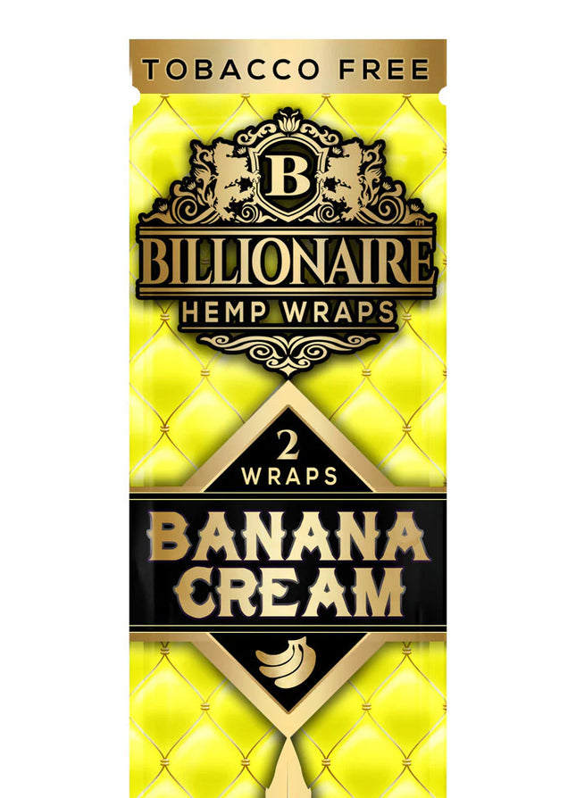 Billionaire Hemp Wraps Banana Cream 2ct