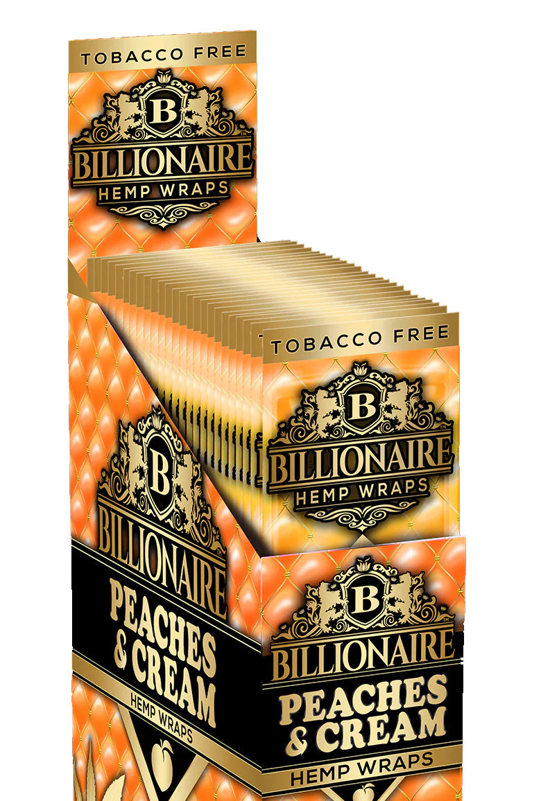 Billionaire Hemp Wraps Peaches & Cream 2ct