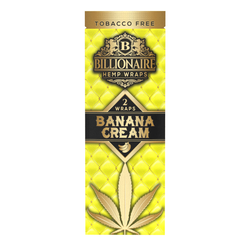 Billionaire Hemp Wraps Banana Cream 2ct