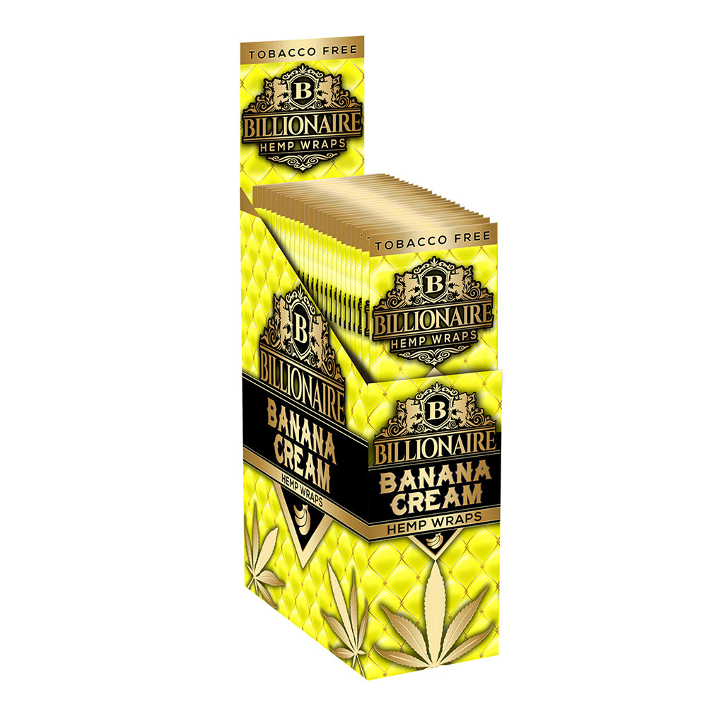 Billionaire Hemp Wraps Banana Cream 2ct