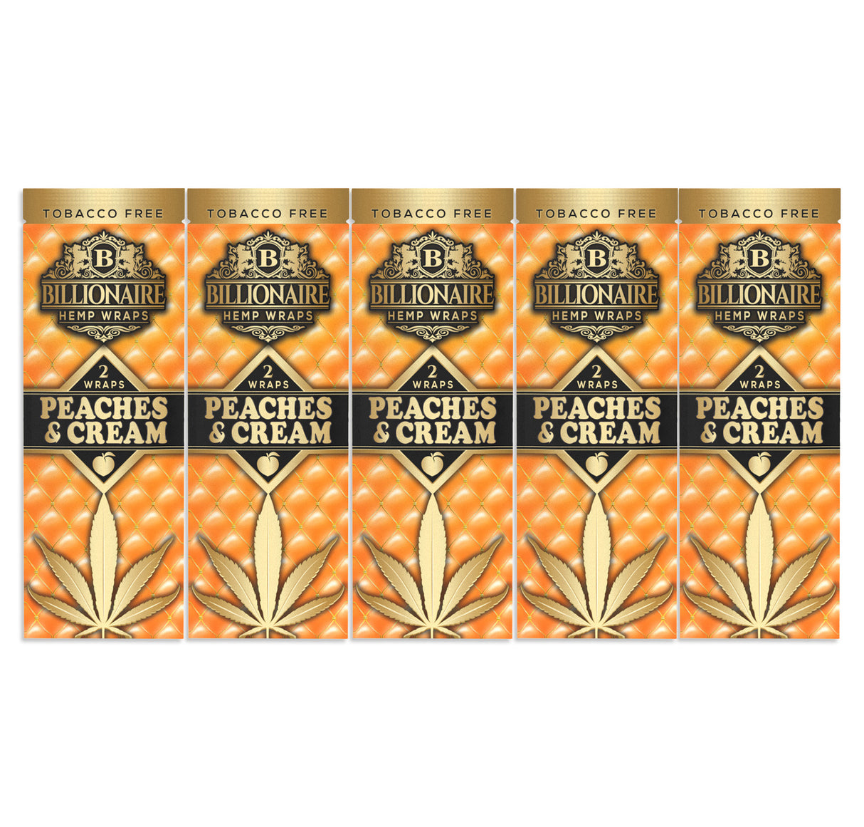 Billionaire Hemp Wraps Peaches & Cream 2ct