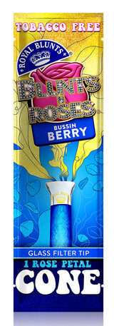 Blunts 'n Roses Cones Bussin Berry (1 Cone Per Pouch) - Made from Rose Petals