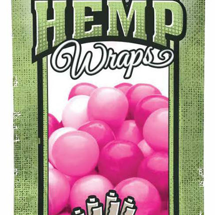 Blunt Wrap Hemp Wraps Bubblegum (4 Wraps per Pouch)