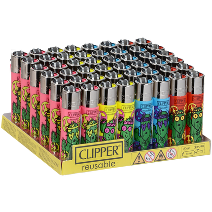 Clipper Lighters Classic Size Hippie Cactus