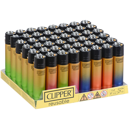 Clipper Lighters Classic Size Gradient Gold