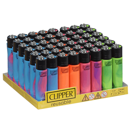 Clipper Lighters Classic Size Nebula Mix Colors