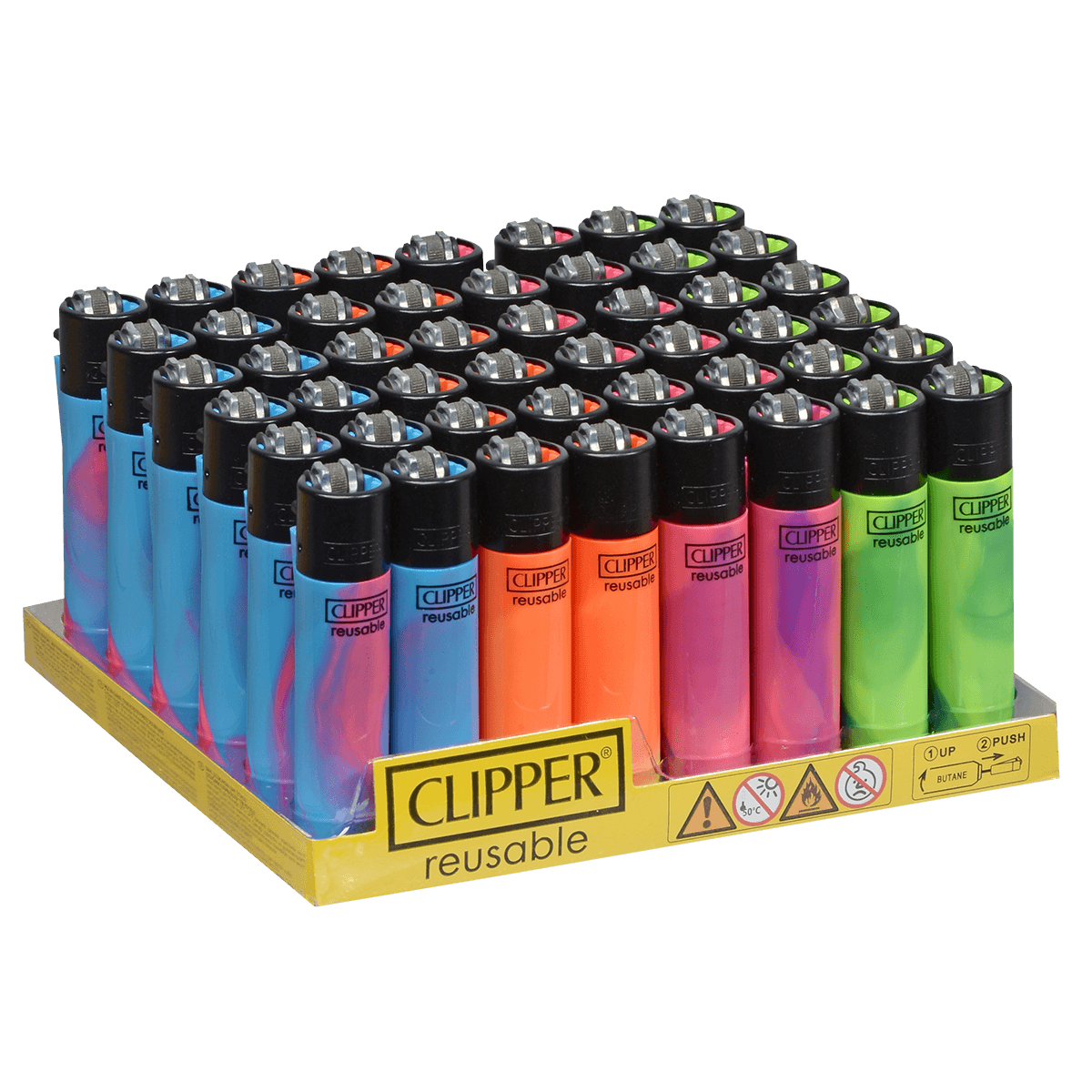 Clipper Lighters Classic Size Nebula Mix Colors
