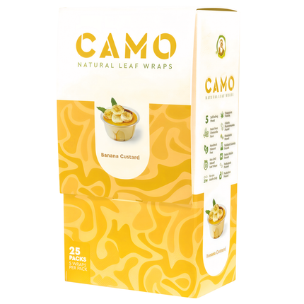 Camo Herbal Wraps Banana Custard 5ct