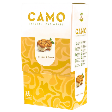 Camo Herbal Wraps Cookies and Cream 5ct