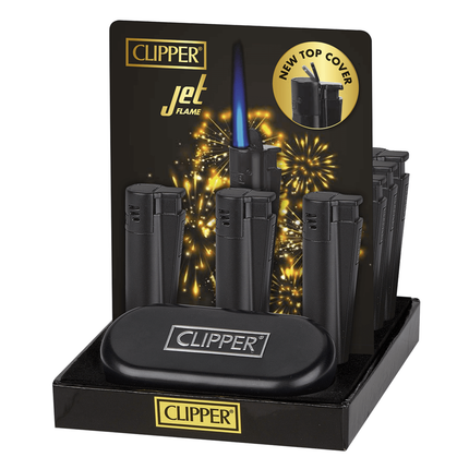 Clipper Lighters Metal Jet Matte Black