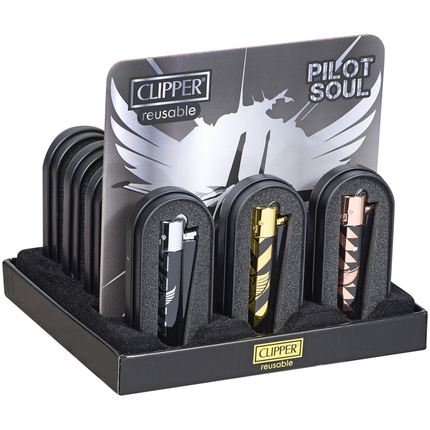 Clipper Lighters Metal Classic Pilot Soul