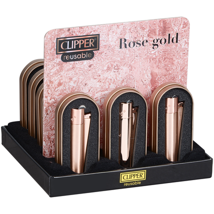 Clipper Lighters Metal Classic Rose Gold