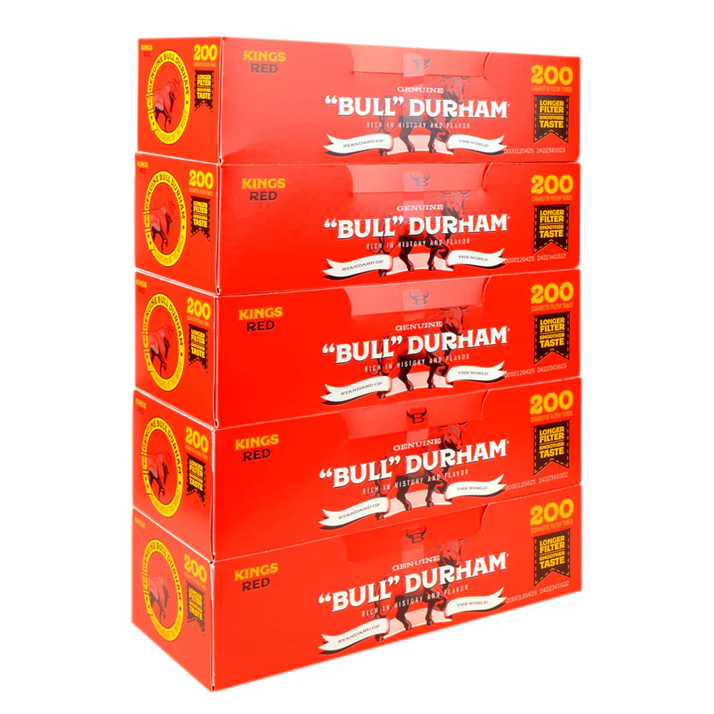 Bull Durham Cigarette Tubes Regular Red King Size