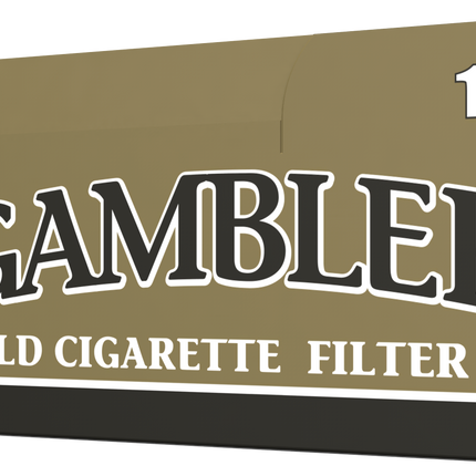 Gambler Cigarette Tubes Gold (Light) 100mm Size 200 Count