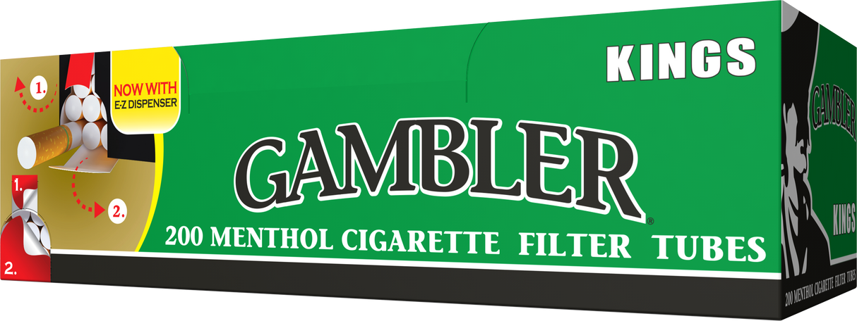 Gambler Cigarette Tubes Menthol Kings Size 200ct