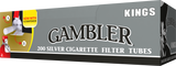 Gambler Cigarette Tubes Silver King Size 200ct