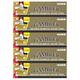 Gambler Cigarette Tubes Gold (Light) 100mm Size 200 Count